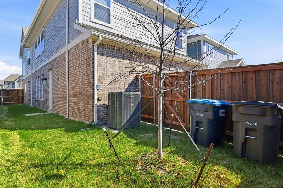 Exterior details and patio area of a home in , Fort Worth (Image 29). Exterior details and patio area of a home in , Fort Worth (Image 29).