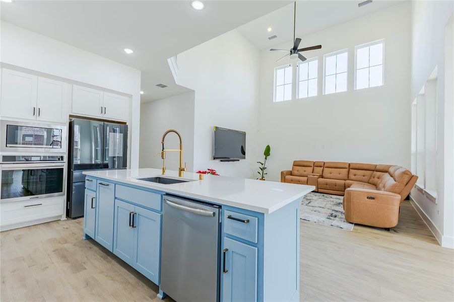 Furnished interior view inside a new home in , Aubrey (Image 4).