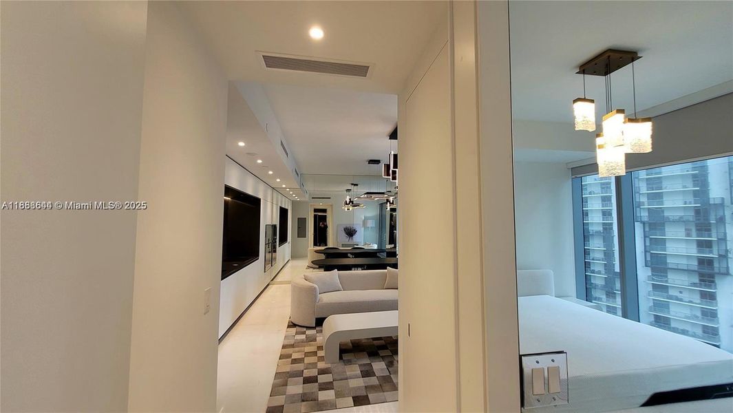 Furnished interior view inside a new home in , Miami (Image 7). Furnished interior view inside a new home in , Miami (Image 7).