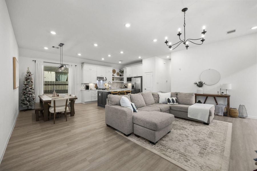 Furnished interior view inside a new home in Sunterra: Avante Collection, Katy (Image 9).