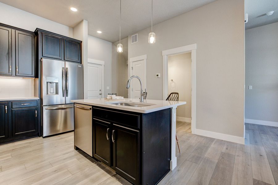 Representative furnished interior of a home built from the The Barrington by Landmark Homes in The Lakes at Centerra, Loveland (Image 6). Representative furnished interior of a home built from the The Barrington by Landmark Homes in The Lakes at Centerra, Loveland (Image 6).