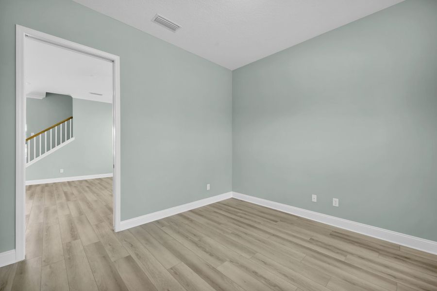 Representative unfurnished interior of a home built from the Crescent by Riverside Homes in Mariposa at EverRange, Jacksonville (Image 35).