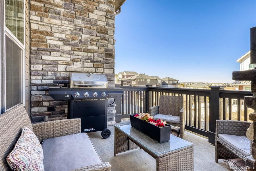 Exterior details and patio area of a home in , Aurora (Image 4).