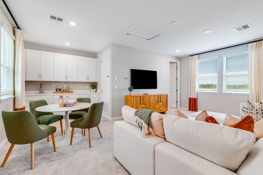 Furnished interior view inside a new home in The Waters at Center Lake Ranch, St. Cloud (Image 39).