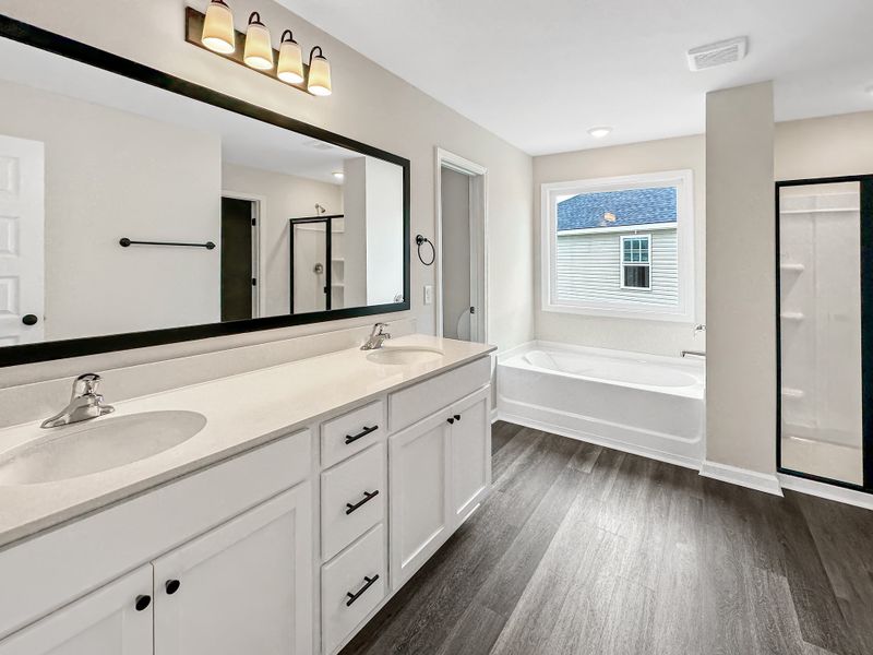 Furnished interior view inside a new home in Tranquil South, Hinesville (Image 9).