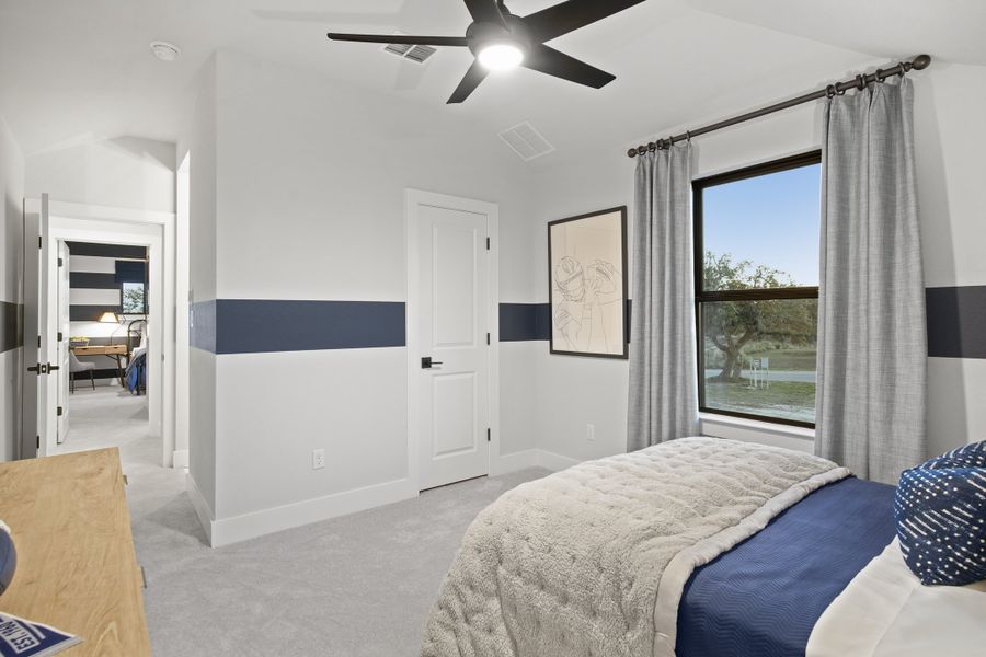 Furnished interior view inside a new home in Provence 50', Austin (Image 59).