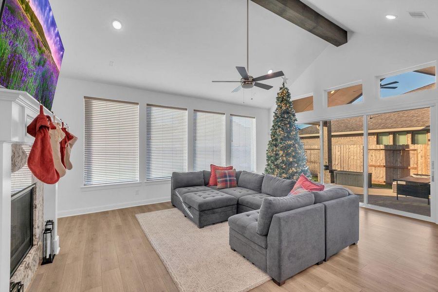 Furnished interior view inside a new home in The Highlands - 65', Porter (Image 7). Furnished interior view inside a new home in The Highlands - 65', Porter (Image 7).