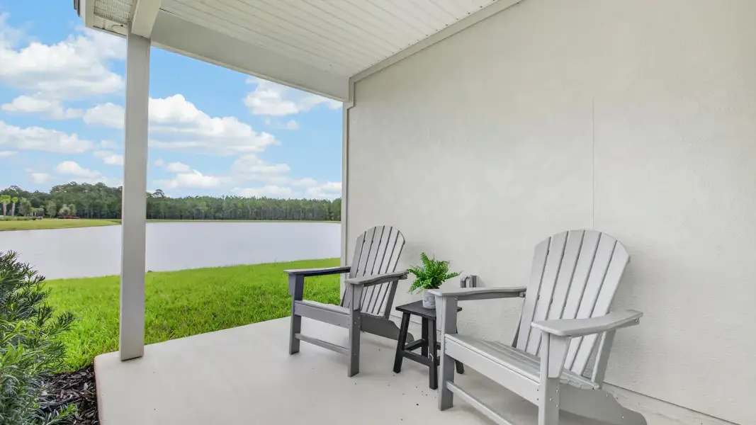 Exterior details and patio area of a home in The Arbors, Jacksonville (Image 3). Exterior details and patio area of a home in The Arbors, Jacksonville (Image 3).