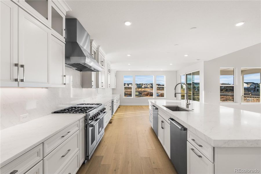 Furnished interior view inside a new home in Luxe at The Canyons, Castle Pines (Image 17).