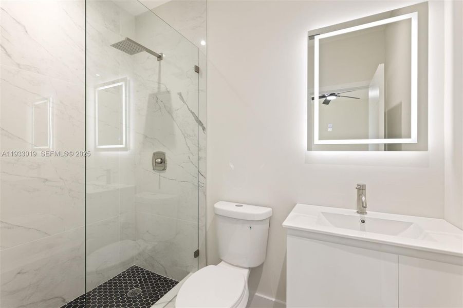 Furnished interior view inside a new home in , Miami (Image 16).