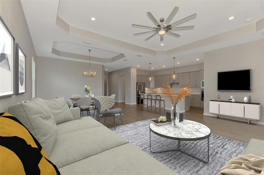 Furnished interior view inside a new home in Wellen Park Golf & Country Club, Venice (Image 7). Furnished interior view inside a new home in Wellen Park Golf & Country Club, Venice (Image 7).