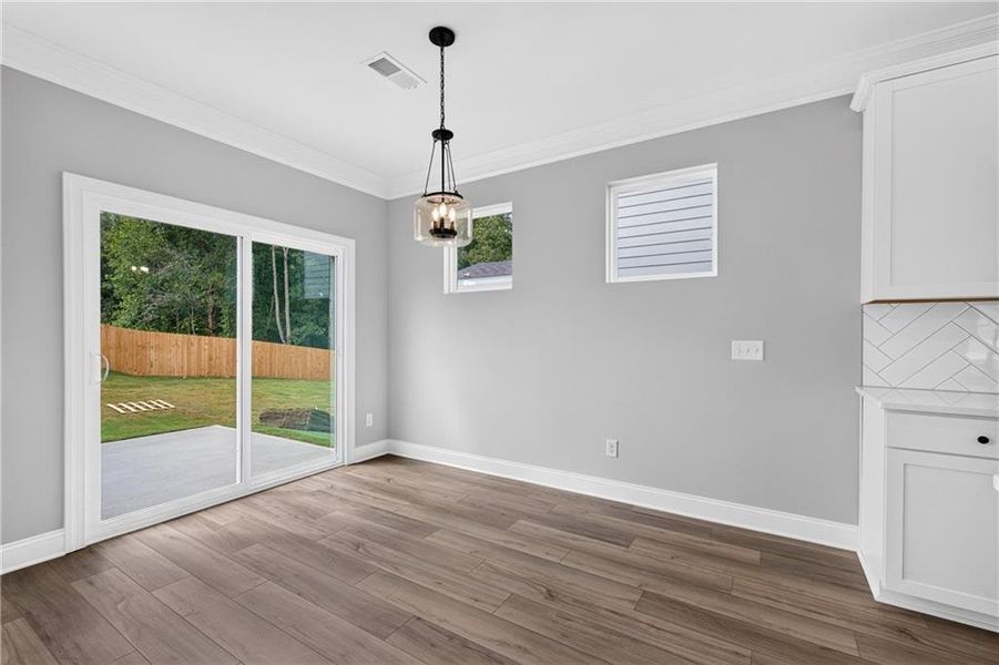 Spacious, unfurnished interior of a new home in Villas at Dawsonville, Dawsonville (Image 37). Spacious, unfurnished interior of a new home in Villas at Dawsonville, Dawsonville (Image 37).