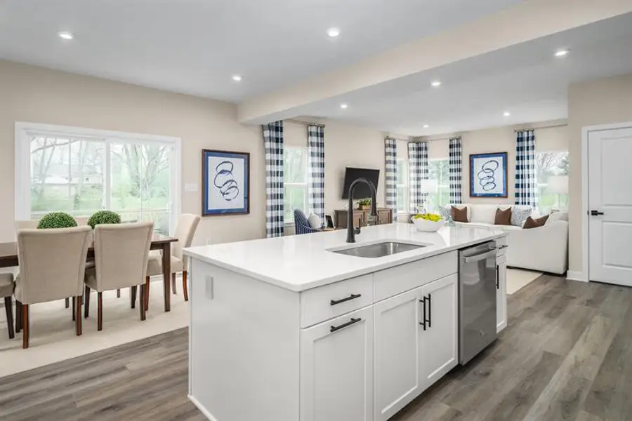 Representative furnished interior of a home built from the Allegheny by Ryan Homes in Friendship Meadows, Seneca (Image 3).