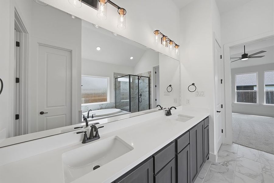 Furnished interior view inside a new home in Tavolo Park, Fort Worth (Image 11).