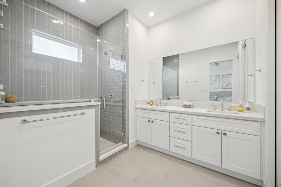 Furnished interior view inside a new home in , Houston (Image 12).