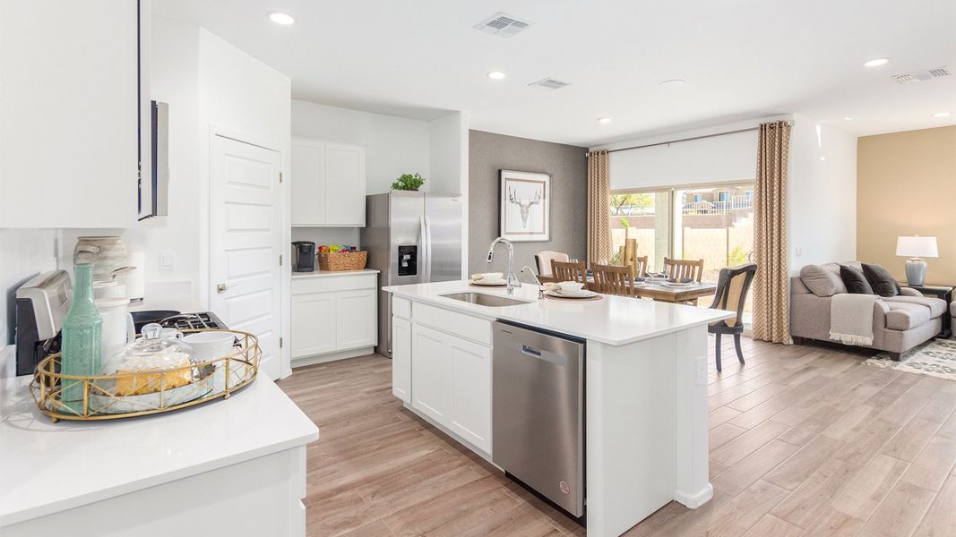 Representative furnished interior of a home built from the Cali by D.R. Horton in Barnett Village, Marana (Image 11). Representative furnished interior of a home built from the Cali by D.R. Horton in Barnett Village, Marana (Image 11).