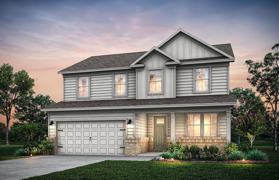 Representative exterior photo of a completed home built from the Tilden by Pulte Homes in Harrington, Greenville, SC (Image 17).
