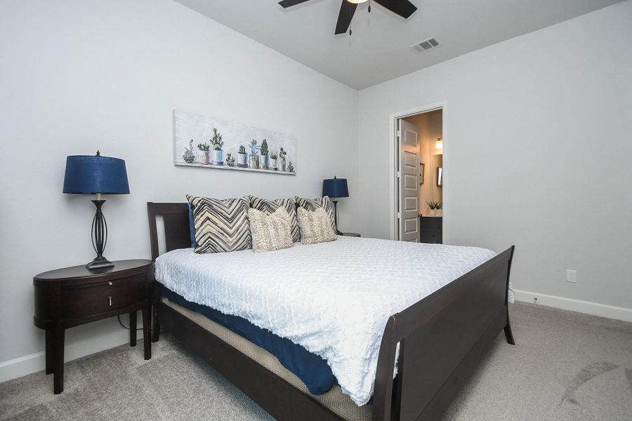 Furnished interior view inside a new home in Fulbrook On Fulshear Creek 60', Fulshear (Image 13).
