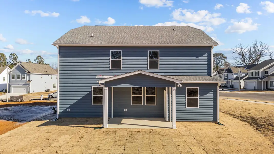 Exterior details and patio area of a home in Neill's Pointe, Angier (Image 23).