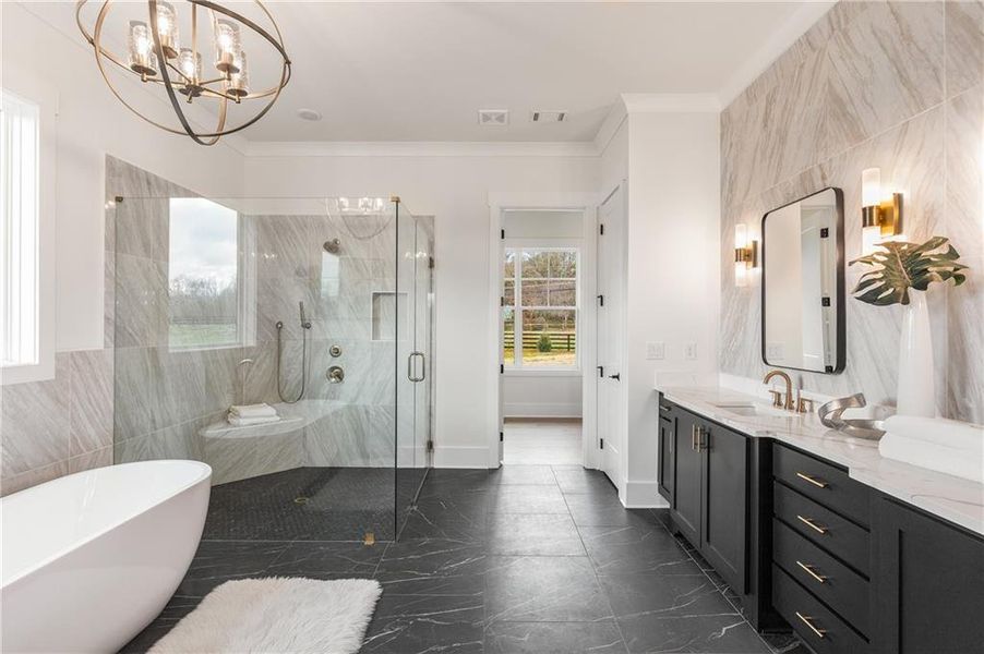 Furnished interior view inside a new home in , Alpharetta (Image 30). Furnished interior view inside a new home in , Alpharetta (Image 30).