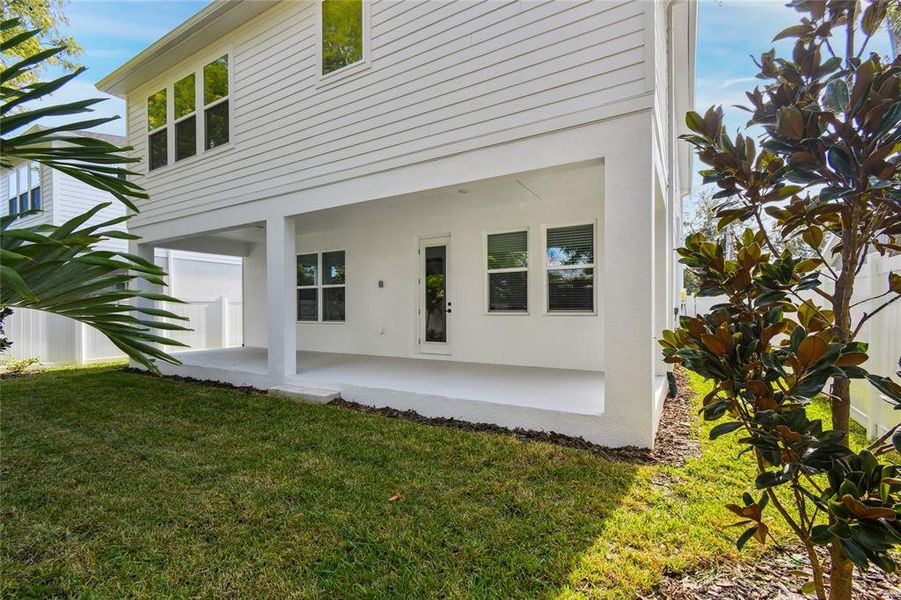 Exterior details and patio area of a home in South Tampa - Urban Collection, Tampa (Image 26).