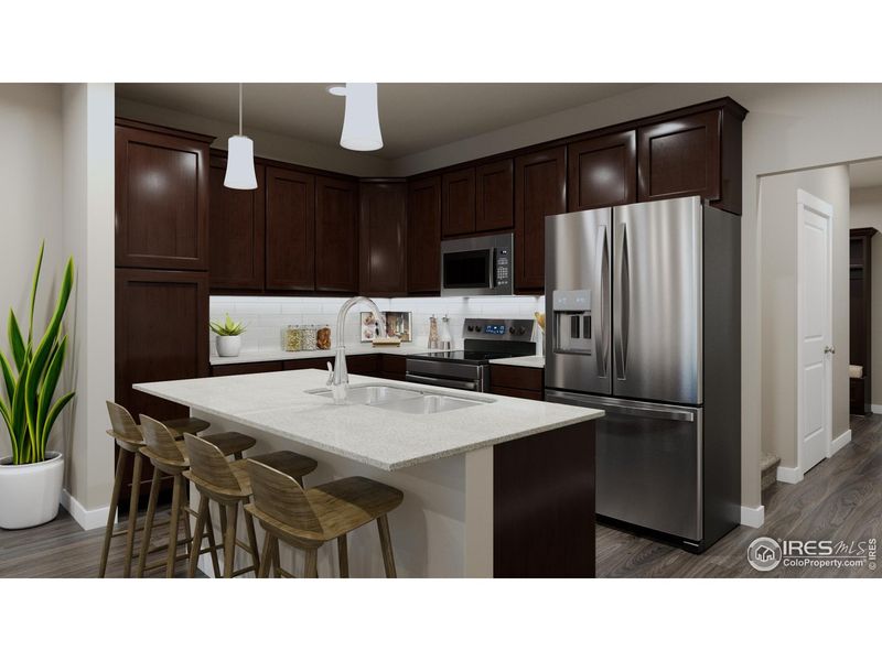 Furnished interior view inside a new home in Highlands at Fox Hill - Discovery, Longmont (Image 13).