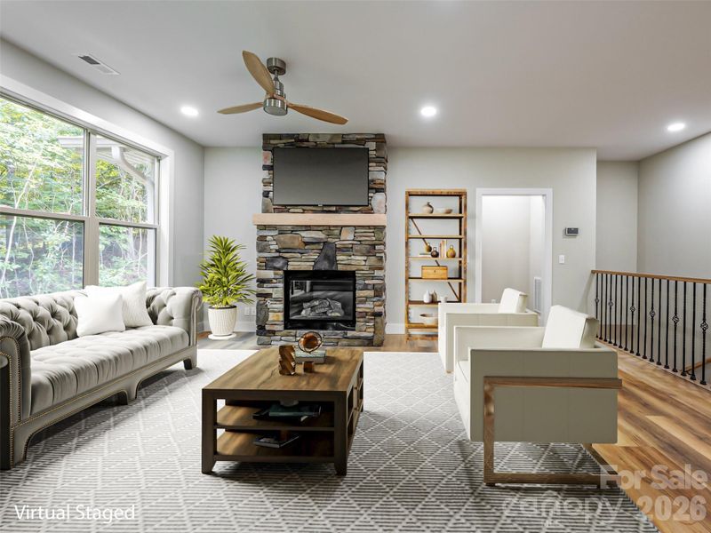 Furnished interior view inside a new home in , Hendersonville (Image 13). Furnished interior view inside a new home in , Hendersonville (Image 13).