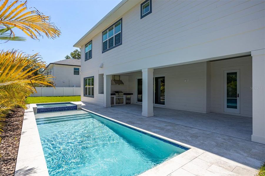 Exterior details and patio area of a home in , Tampa (Image 42).