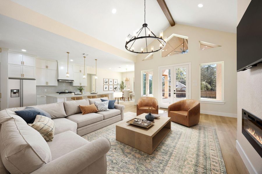 Furnished interior view inside a new home in , Magnolia (Image 19). Furnished interior view inside a new home in , Magnolia (Image 19).