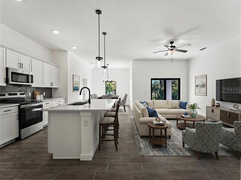 Furnished interior view inside a new home in , North Port (Image 8).