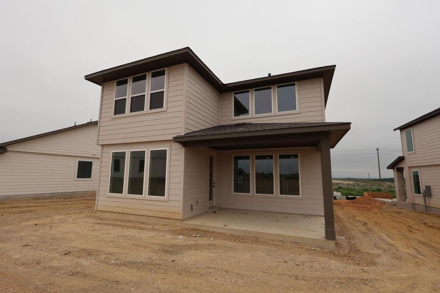 In-progress construction of a new home in Terrace Collection At Turner's Crossing, Buda, TX (Image 12).