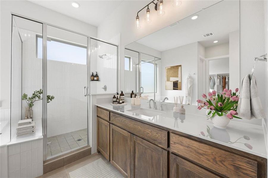 Furnished interior view inside a new home in Chatham Reserve, Providence Village (Image 22).