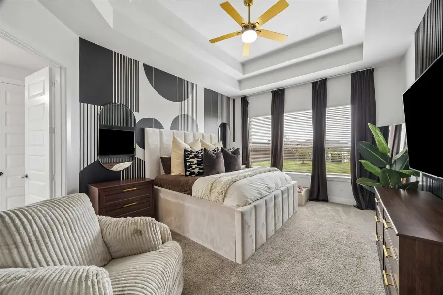 Furnished interior view inside a new home in Del Bello Lakes – 60', Manvel (Image 8).
