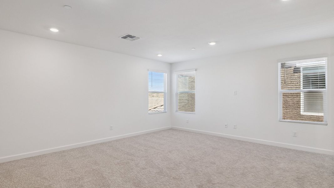 Spacious, unfurnished interior of a new home in The Buttes at Mystic, Peoria (Image 28). Spacious, unfurnished interior of a new home in The Buttes at Mystic, Peoria (Image 28).