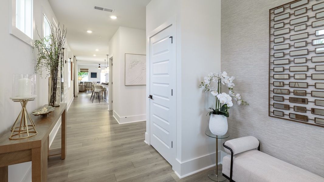 Furnished interior view inside a new home in The Village at Sandy Plains, Marietta (Image 5). Furnished interior view inside a new home in The Village at Sandy Plains, Marietta (Image 5).