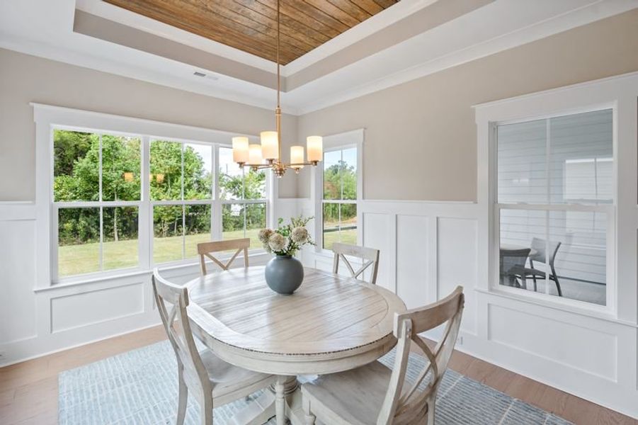 Furnished interior view inside a new home in Riverside Cove, Wilmington (Image 25). Furnished interior view inside a new home in Riverside Cove, Wilmington (Image 25).