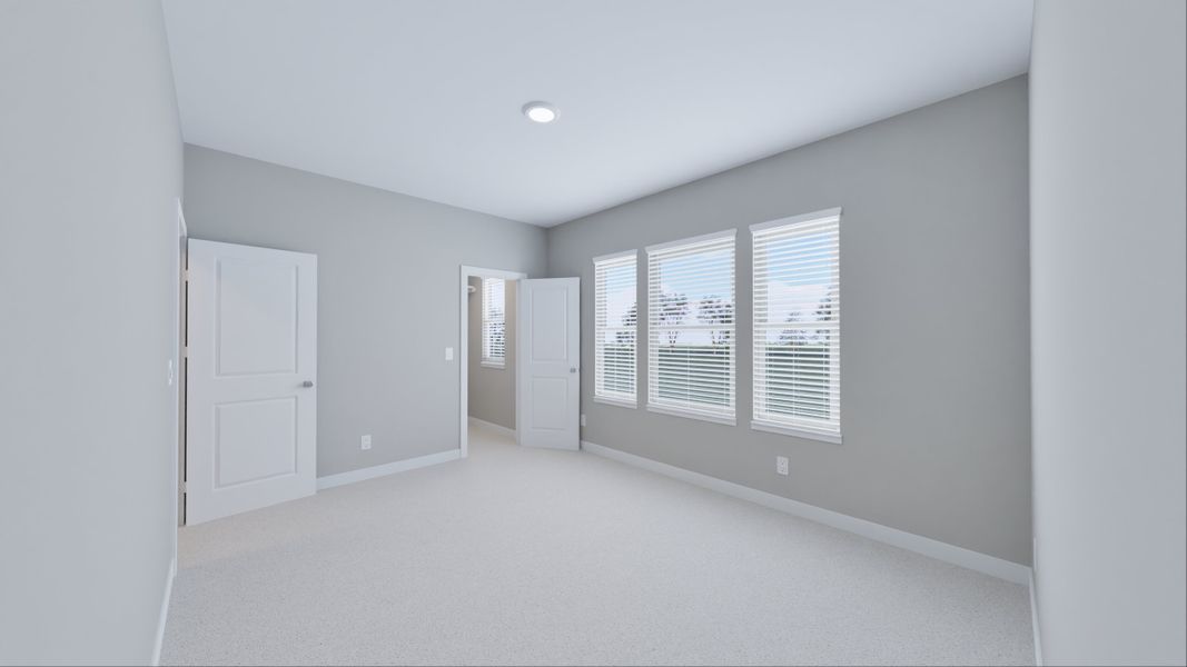 Representative unfurnished interior of a home built from the O'Conner by Tricoast Homes in Summer Place 35', Montgomery (Image 33). Representative unfurnished interior of a home built from the O'Conner by Tricoast Homes in Summer Place 35', Montgomery (Image 33).