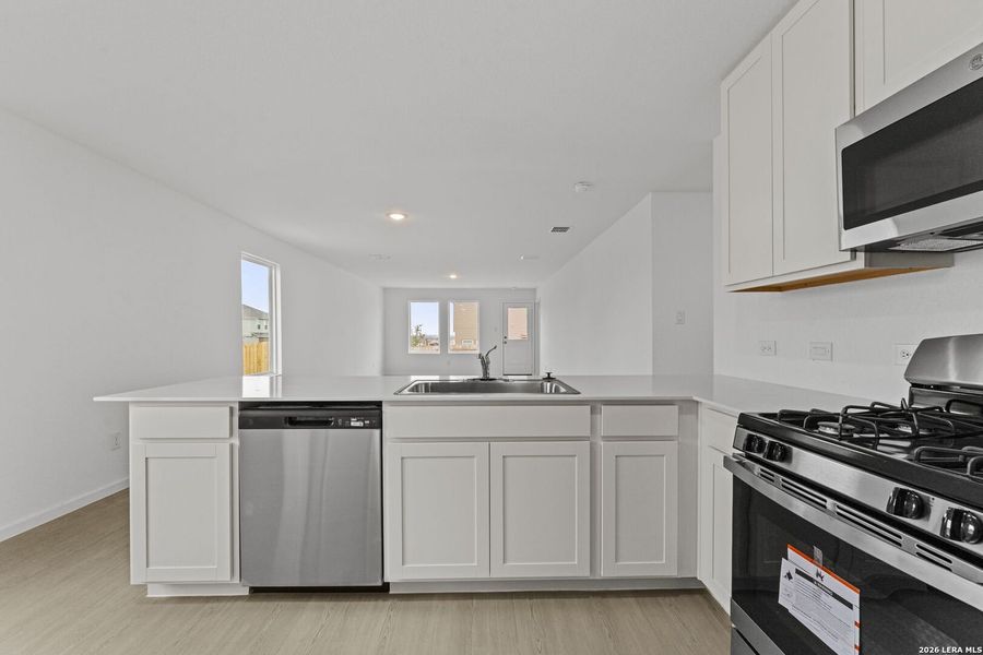 Furnished interior view inside a new home in Randolph Crossing, Converse (Image 8).