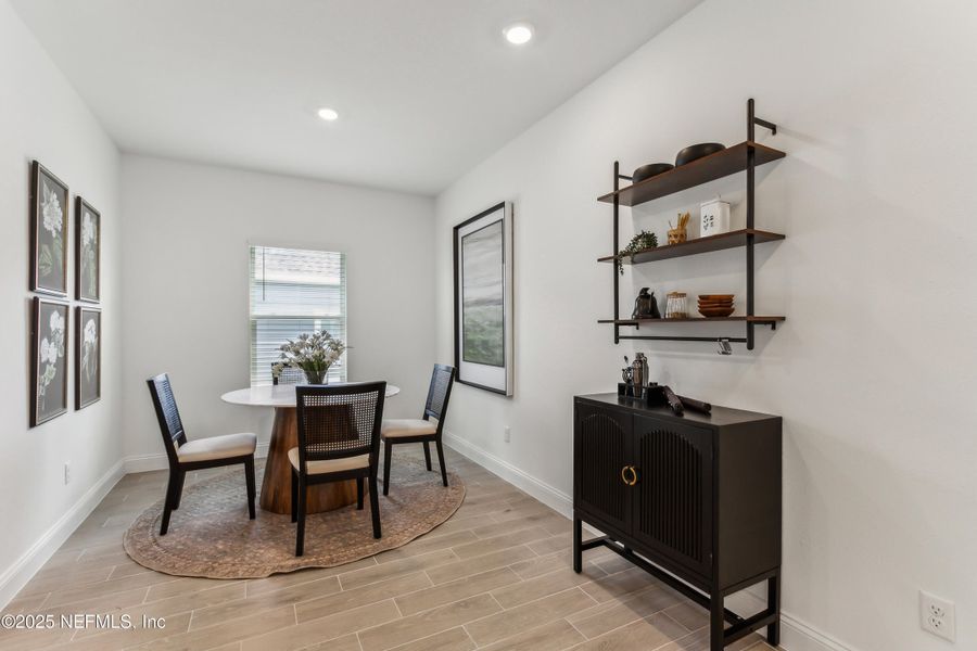 Furnished interior view inside a new home in Edenbrooke at Hyland Trail | 55+: Edenbrooke at Hyland Trail 60s, Green Cove Springs (Image 7).