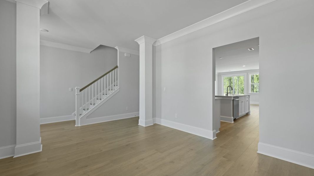 Representative unfurnished interior of a home built from the TILLMAN by D.R. Horton in Sheep Island, Summerville (Image 15). Representative unfurnished interior of a home built from the TILLMAN by D.R. Horton in Sheep Island, Summerville (Image 15).