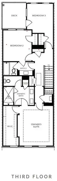 2D floor plan layout of this home in Waterhaven, Cumming, GA (Image 5).