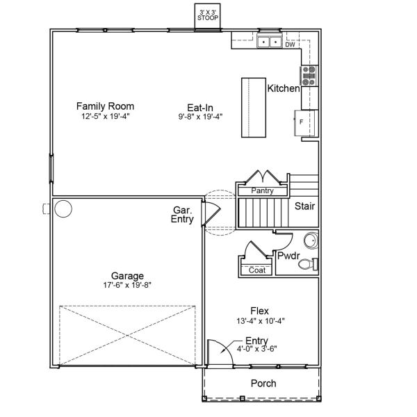 2D floor plan layout of this home in Bluefield, Lexington, SC (Image 2). 2D floor plan layout of this home in Bluefield, Lexington, SC (Image 2).