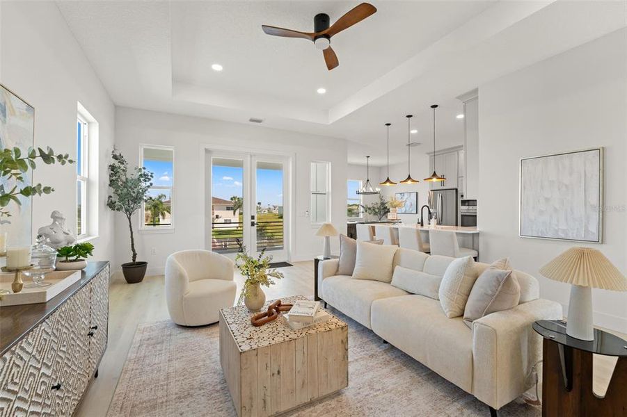 Furnished interior view inside a new home in , Hernando Beach (Image 17). Furnished interior view inside a new home in , Hernando Beach (Image 17).