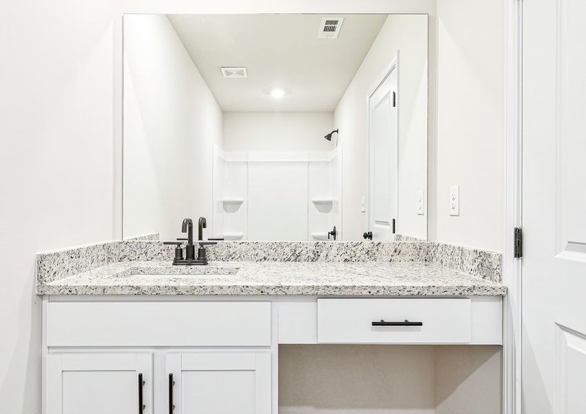 Get ready for your day in the master bedroom