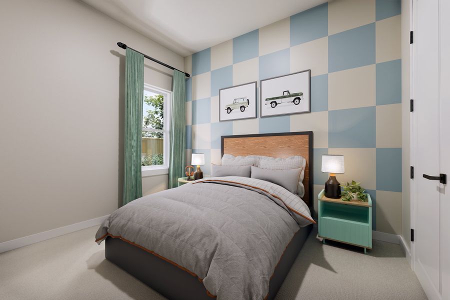 Representative furnished interior of a home built from the The Maple by David Weekley Homes in Beacon Point at Lago Mar 50’ Homesites, Texas City (Image 4).