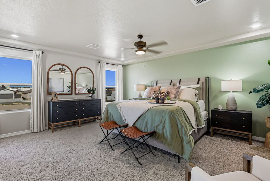 Representative furnished interior of a home built from the Franklin by View Homes in Enchanted Hills, El Paso (Image 13).