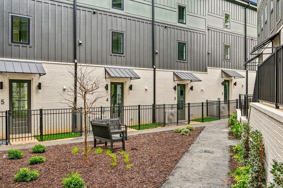 Exterior details and patio area of a home in , Atlanta (Image 24). Exterior details and patio area of a home in , Atlanta (Image 24).