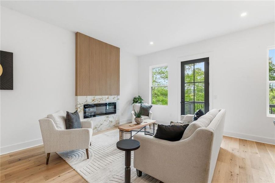 Furnished interior view inside a new home in , Canton (Image 16).