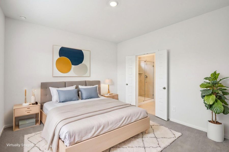 Furnished interior view inside a new home in Landing Meadows - Traditional Series, New Caney (Image 19).