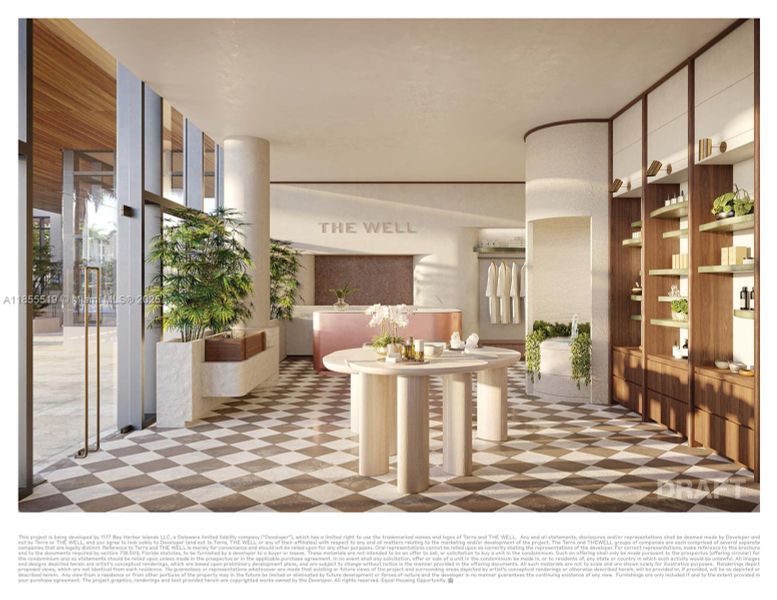 Lobby to The Well Spa